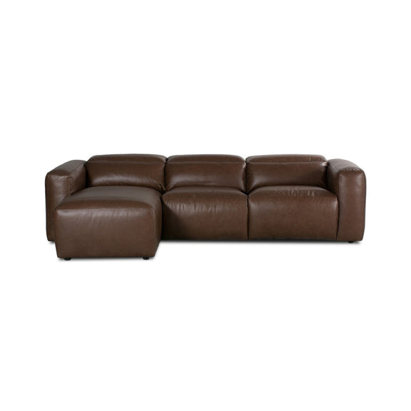 Radley Power Recliner 3-Piece Sectional W/ Chaise - Sonoma Coco