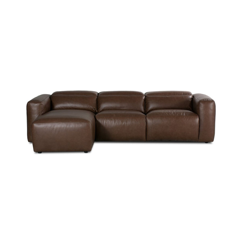 Radley Power Recliner 3-Piece Sectional W/ Chaise - Sonoma Coco