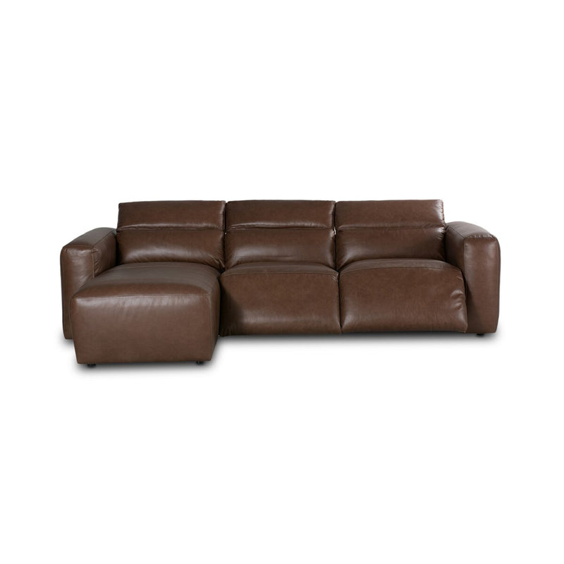 Radley Power Recliner 3-Piece Sectional W/ Chaise - Sonoma Coco