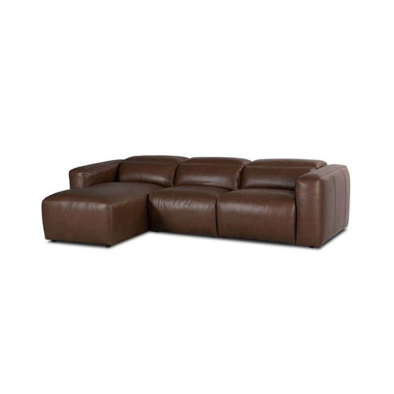 Radley Power Recliner 3-Piece Sectional W/ Chaise - Sonoma Coco