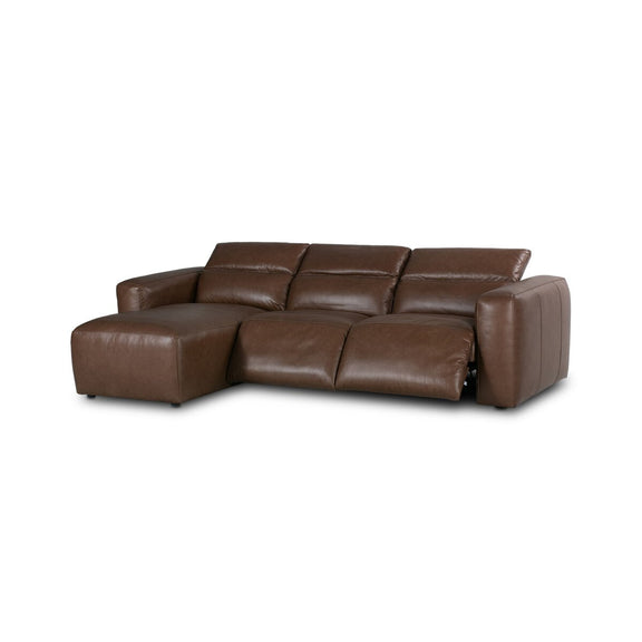 Radley Power Recliner 3-Piece Sectional W/ Chaise - Sonoma Coco