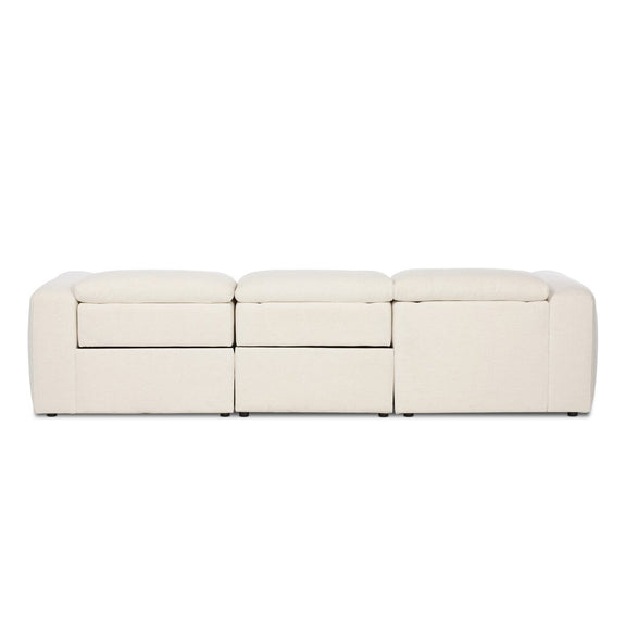 Radley Power Recliner 3-Piece Sectional W/ Chaise - Crypton Nomad Snow