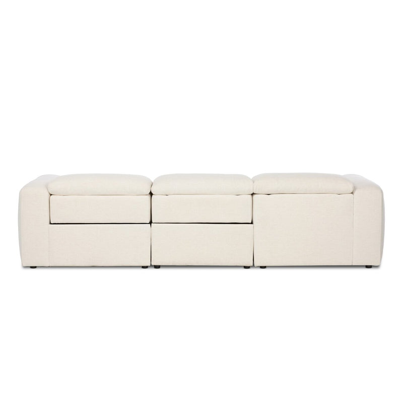 Radley Power Recliner 3-Piece Sectional W/ Chaise - Crypton Nomad Snow