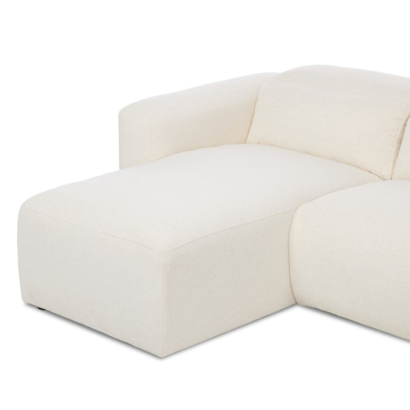 Radley Power Recliner 3-Piece Sectional W/ Chaise - Crypton Nomad Snow
