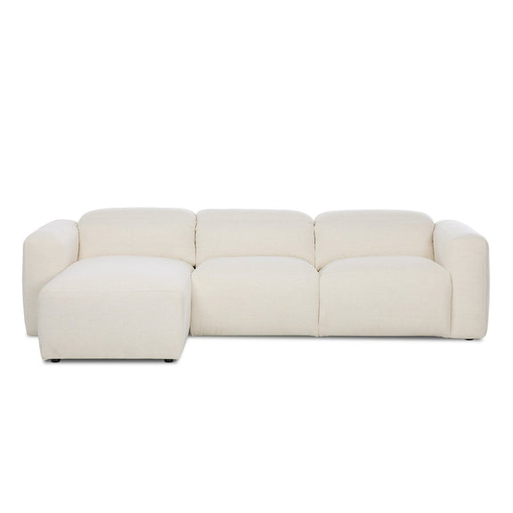 Radley Power Recliner 3-Piece Sectional W/ Chaise - Crypton Nomad Snow
