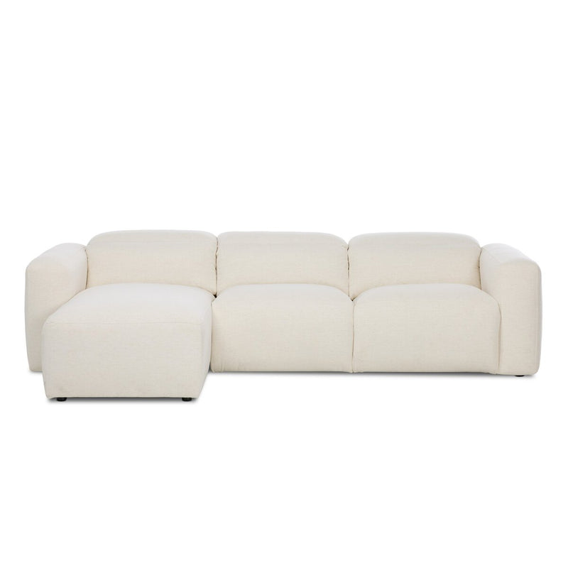 Radley Power Recliner 3-Piece Sectional W/ Chaise - Crypton Nomad Snow