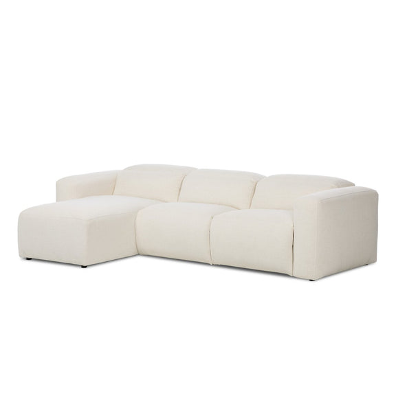 Radley Power Recliner 3-Piece Sectional W/ Chaise - Crypton Nomad Snow