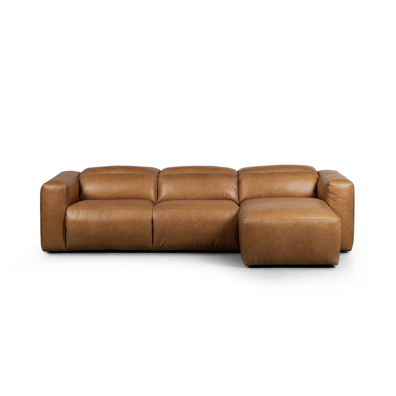 Radley Power Recliner 3-Piece Sectional W/ Chaise - Sonoma Butterscotch