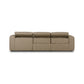 Radley Power Recliner 3-Piece Sectional W/ Chaise - Crypton® Nomad Taupe