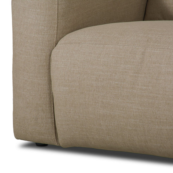 Radley Power Recliner 3-Piece Sectional W/ Chaise - Crypton® Nomad Taupe