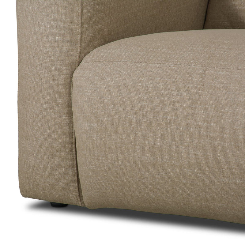 Radley Power Recliner 3-Piece Sectional W/ Chaise - Crypton® Nomad Taupe