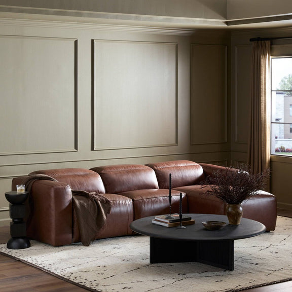 Radley Power Recliner 3-Piece Sectional W/ Chaise - Sonoma Coco