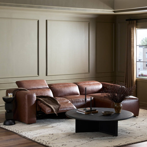 Radley Power Recliner 3-Piece Sectional W/ Chaise - Sonoma Coco