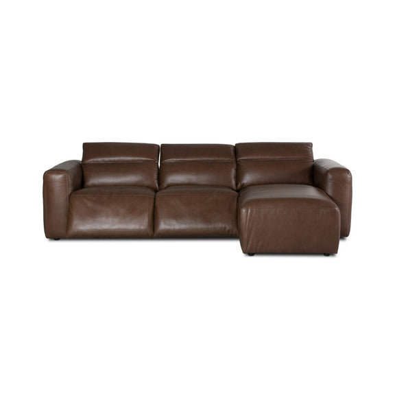 Radley Power Recliner 3-Piece Sectional W/ Chaise - Sonoma Coco