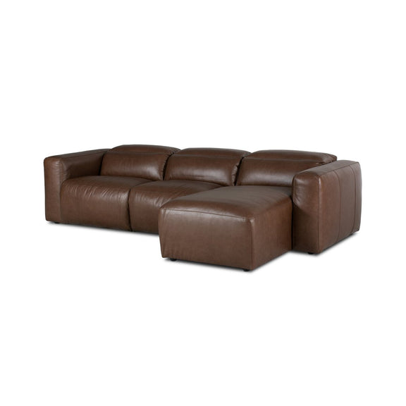 Radley Power Recliner 3-Piece Sectional W/ Chaise - Sonoma Coco