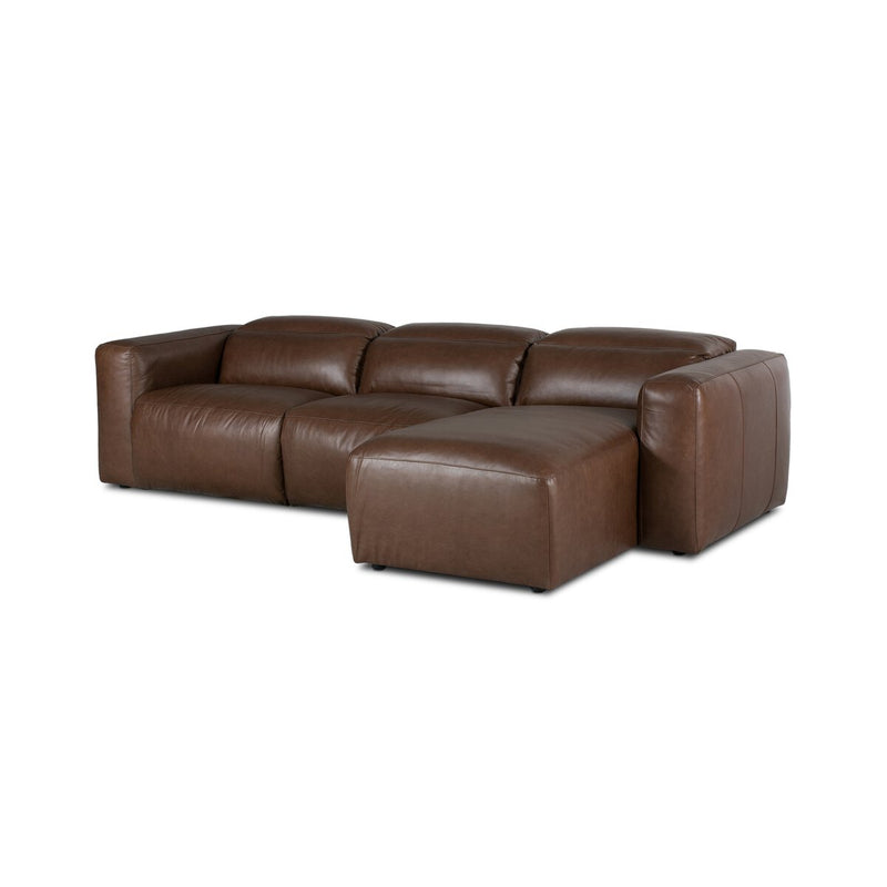 Radley Power Recliner 3-Piece Sectional W/ Chaise - Sonoma Coco