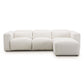 Radley Power Recliner 3-Piece Sectional W/ Chaise - Crypton Nomad Snow