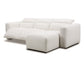 Radley Power Recliner 3-Piece Sectional W/ Chaise - Crypton Nomad Snow