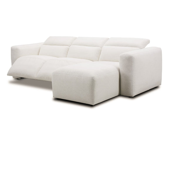 Radley Power Recliner 3-Piece Sectional W/ Chaise - Crypton Nomad Snow
