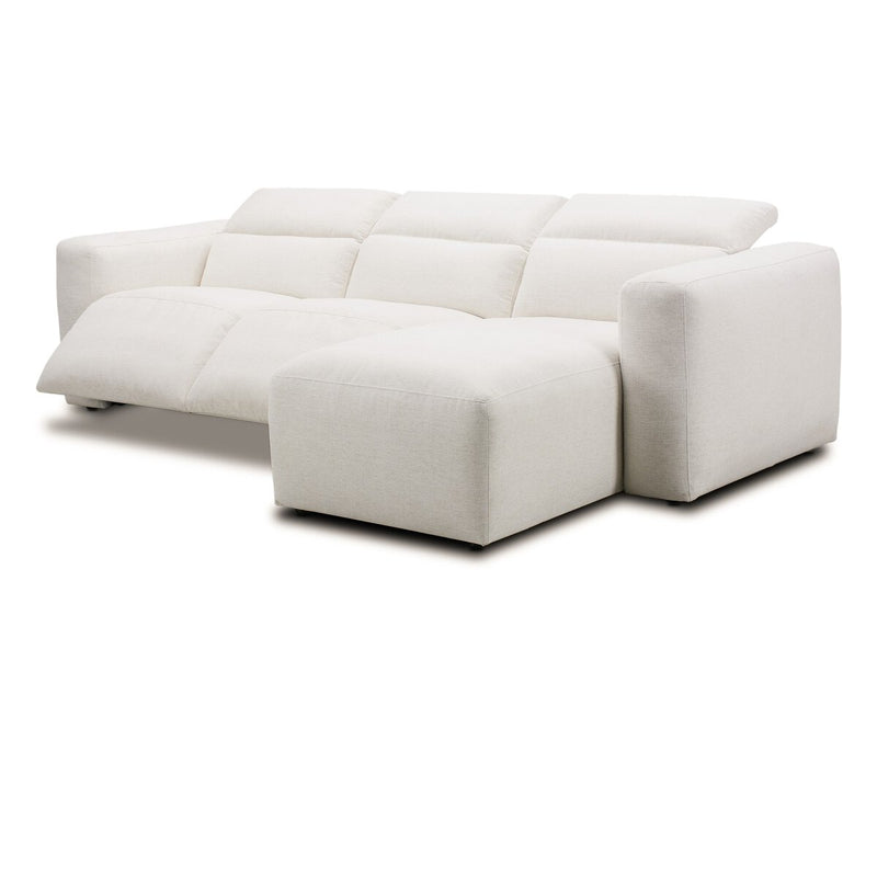 Radley Power Recliner 3-Piece Sectional W/ Chaise - Crypton Nomad Snow