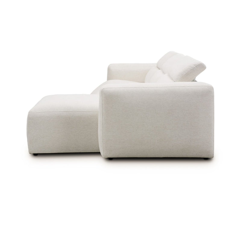 Radley Power Recliner 3-Piece Sectional W/ Chaise - Crypton Nomad Snow