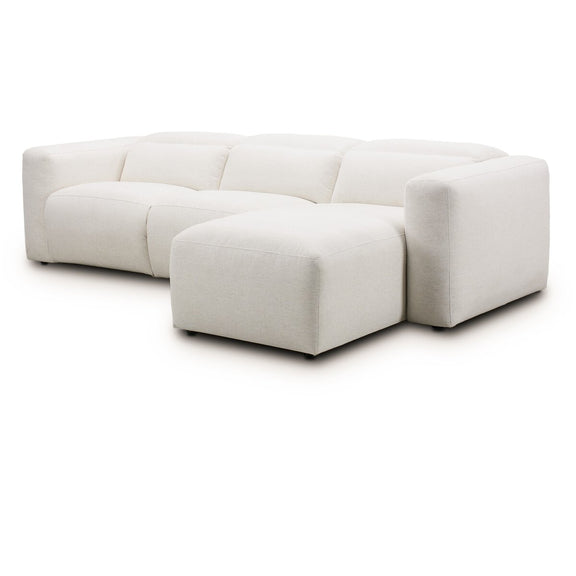 Radley Power Recliner 3-Piece Sectional W/ Chaise - Crypton Nomad Snow