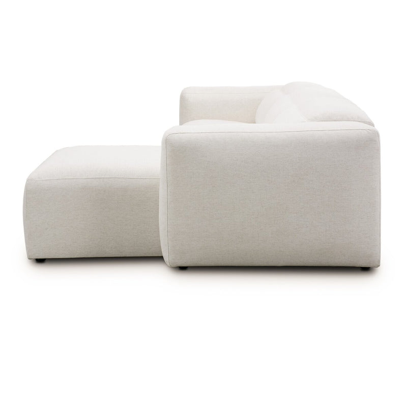 Radley Power Recliner 3-Piece Sectional W/ Chaise - Crypton Nomad Snow