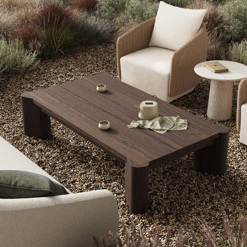 Soho Outdoor Coffee Table - Stained Saddle Brown