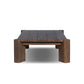 Soho Outdoor Coffee Table - Stained Saddle Brown