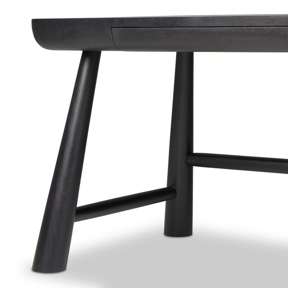Lorik Desk - Worn Black Acacia