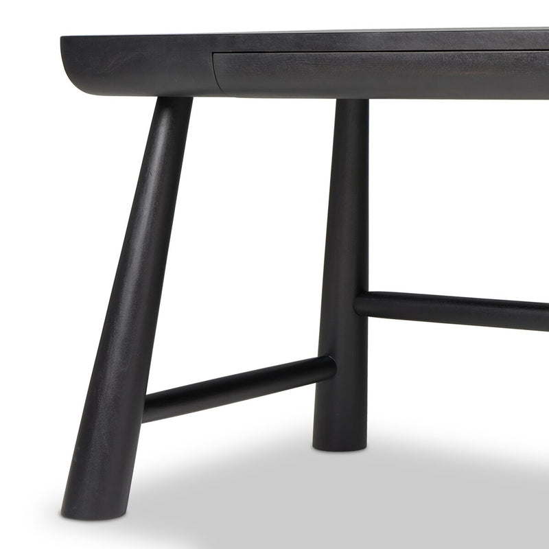 Lorik Desk - Worn Black Acacia