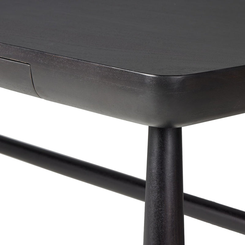 Lorik Desk - Worn Black Acacia