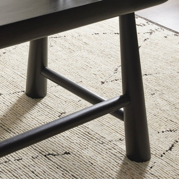 Lorik Desk - Worn Black Acacia