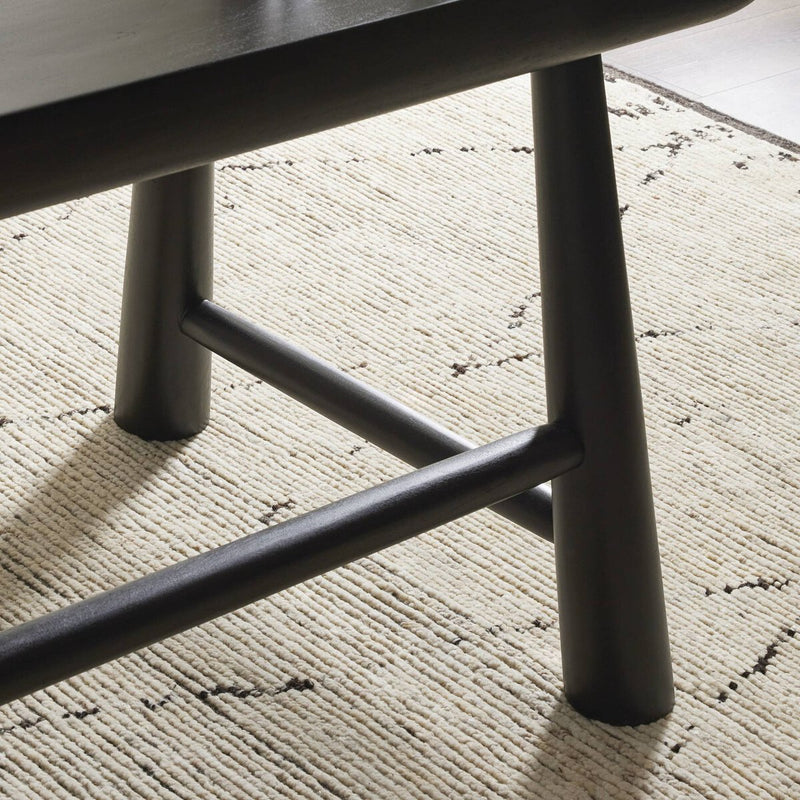 Lorik Desk - Worn Black Acacia