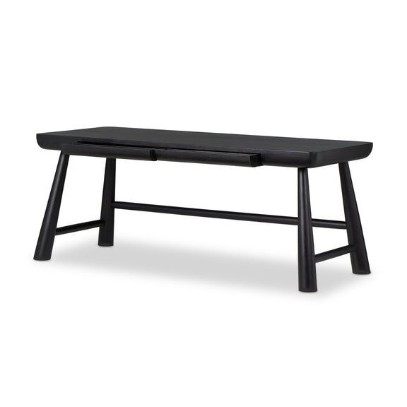 Lorik Desk - Worn Black Acacia