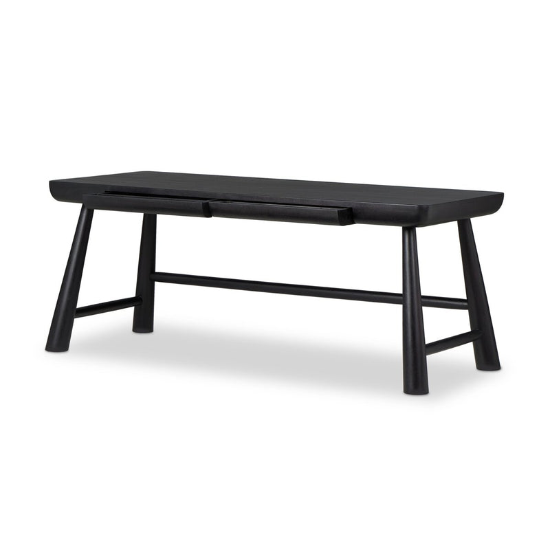 Lorik Desk - Worn Black Acacia