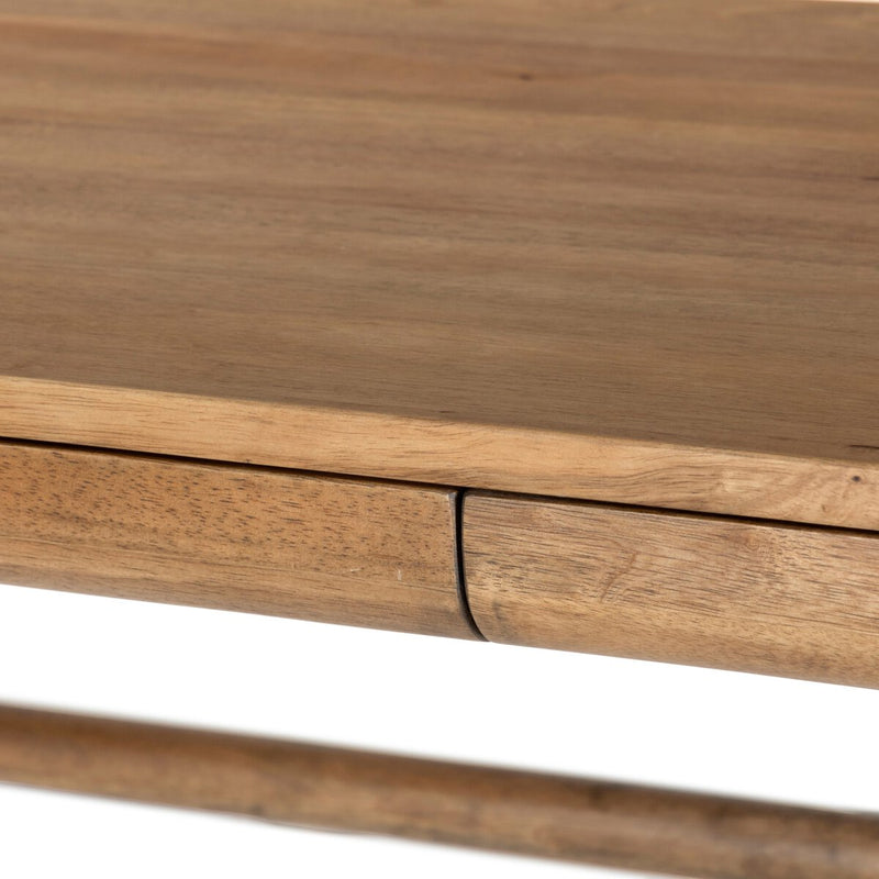 Lorik Desk - Caramel Rubberwood