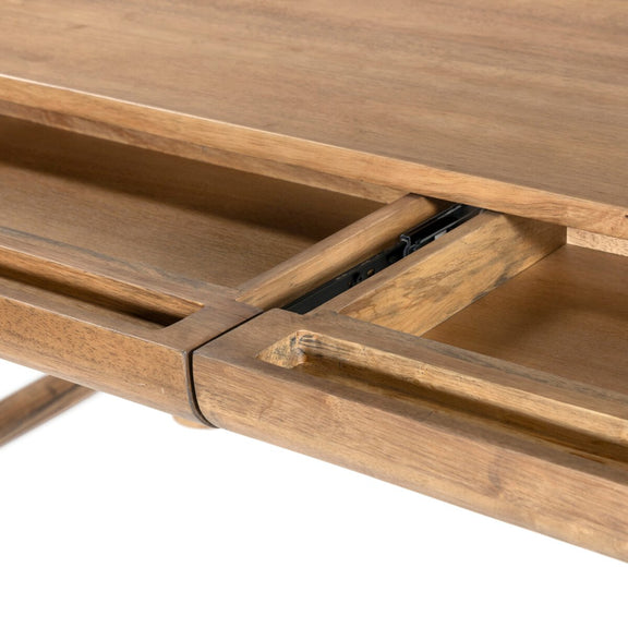 Lorik Desk - Caramel Rubberwood