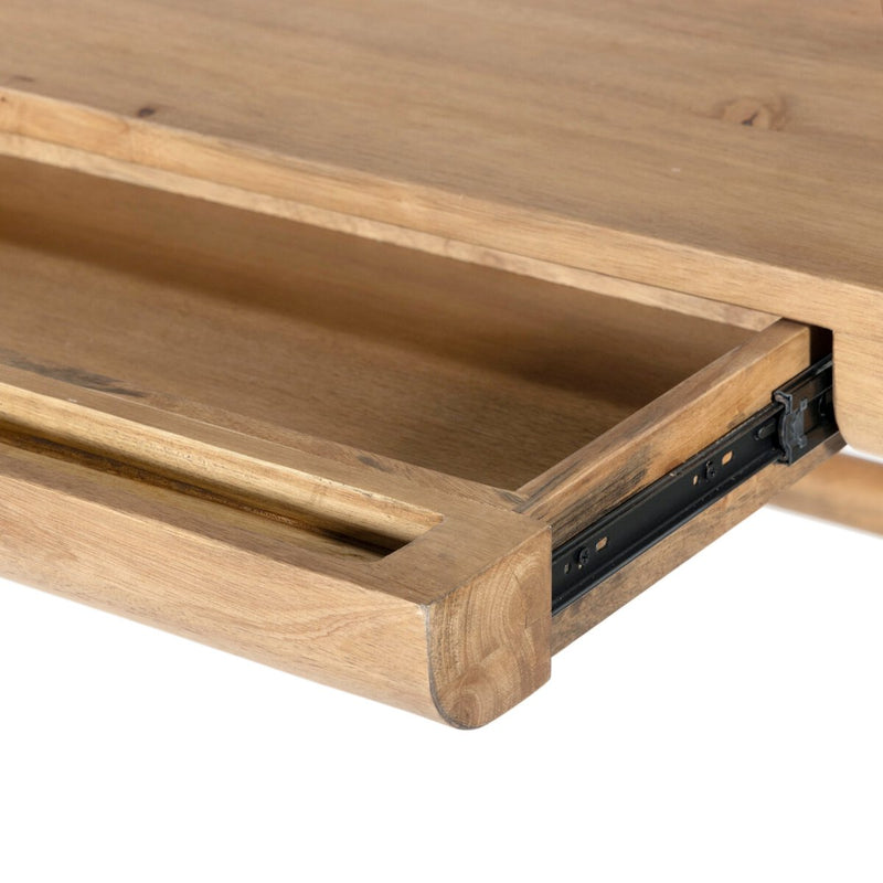 Lorik Desk - Caramel Rubberwood