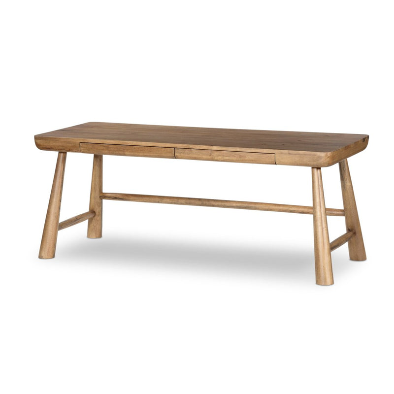 Lorik Desk - Caramel Rubberwood