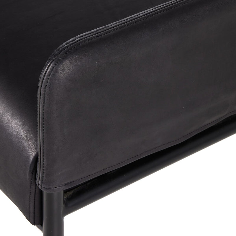 Brickel Backless Bench - Heirloom Black
