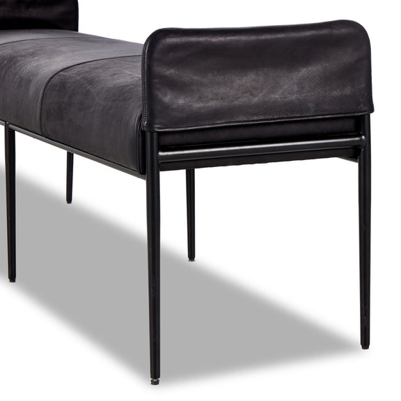 Brickel Backless Bench - Heirloom Black