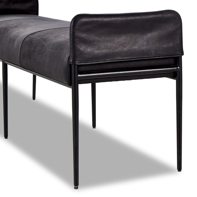 Brickel Backless Bench - Heirloom Black