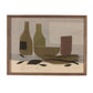 Wine and Olives by Dan Hobday - Rustic Walnut