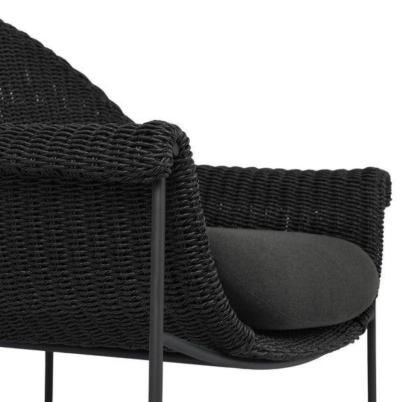 Suerte Outdoor Chair - Faux Black Hyacinth