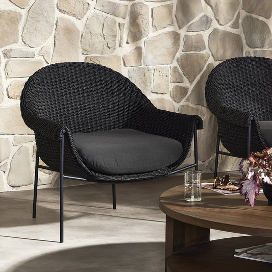 Suerte Outdoor Chair - Faux Black Hyacinth