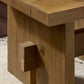 Isaac End Table - Rubbed Light Oak