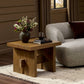 Isaac End Table - Rubbed Light Oak