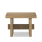 Isaac End Table - Rubbed Light Oak
