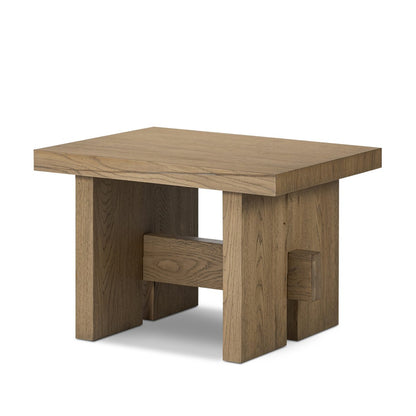 Isaac End Table - Rubbed Light Oak